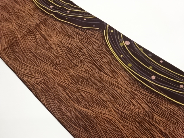 JAPANESE NAGOYA OBI / WOVEN WAVY STRIPE